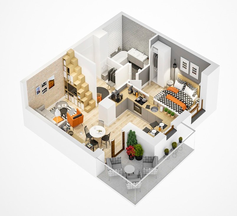 3d Floor Plan 8